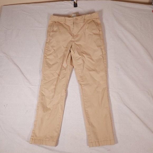 LL Bean Lakewashed Khaki Chino Casual Pants Favorite Fit Womens 10 Reg FLAW - Picture 1 of 15